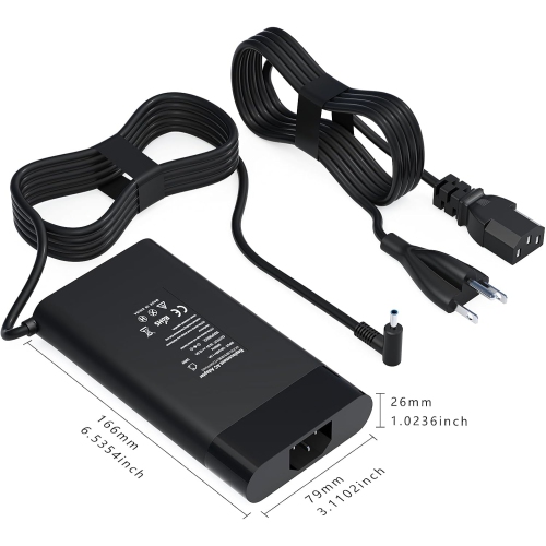 200W 19.5V 10.3A AC Charger Compatible with HP OMEN Pavilion 15 16 17 Envy 15 2020 ZBook 15 17 Victus 15 16 ZBook Firefly 15 17 G3 G4 G5 Laptop Power