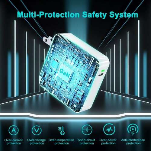 100W GaN Charger,Compatible with MacBook Pro Charger, for Replacement MacBook Pro16, 15, 14, 13, MacBook 12inch,MacBook Air 13 Inch, iPad Pro and