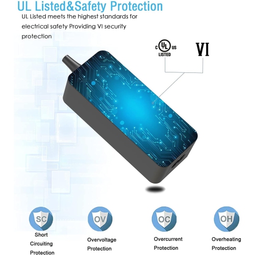 45W AC Charger Fit for Acer Spin 1 3 5 SP111-33 SP513-54N SP513-51 SP513-52N SP513-53N N17W2 SP513-54N-56M2 SP513-54N-74V2 Laptop Adapter Power