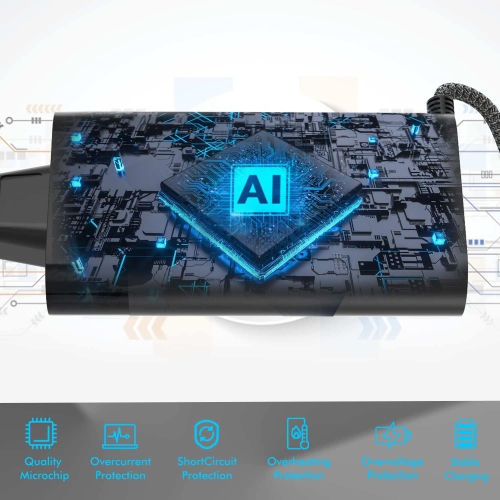 330W 19.5V 16.92A Slim GaN AC Charger for Dell Alienwar X51 X17 R1 R2 M17 R3 R4 M18x R1 R2 R3 Area-51m R1 R2 P45E P48E P38E ADP-330AB D DA330PM111