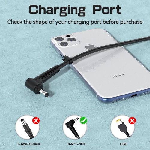 45W Laptop Charger Replacement for Lenovo Ideapad 510-15ISK 510-15IKB 110-14IBR 110-15ISK 110-15IBR 110-15ACL 110-15AST 100s-14IBR Yoga 520-14 710-11