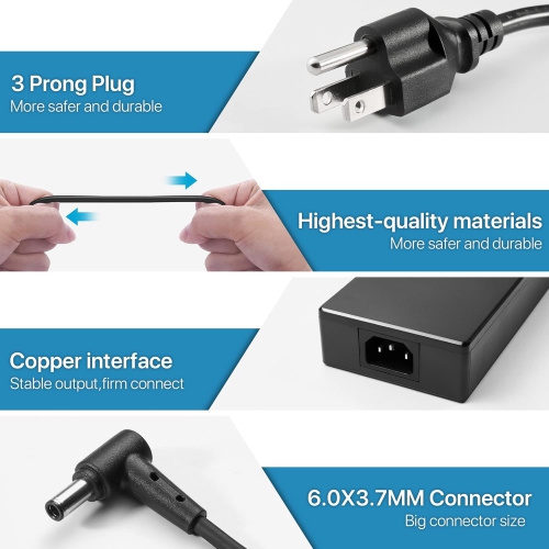 180W Zephyrus Charger Fit for ASUS ROG Zephyrus G14 GA401 G15 GA502, ASUS ADP-180TB H 20V 9A AC Adapter, ASUS TUF Gaming Laptop Charger F15 F17