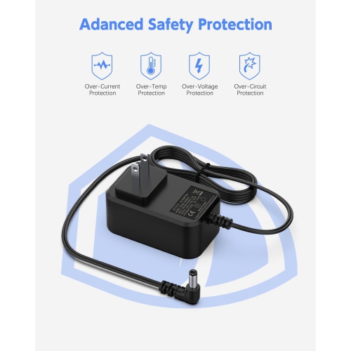 12V 2A 24W Power Supply AC Adapter Transformer Converter Portable Plug Fit for Seagate Goflex Freeagent, WD Western Digital My Book Essential