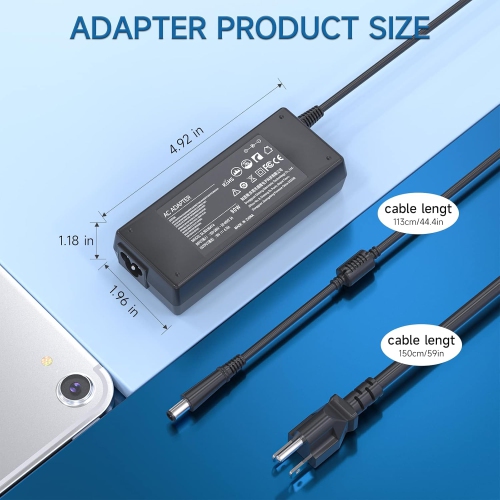 90W AC Adapter Laptop Charger for Hp Elitebook 8460p 8470P 8440P 8760p 8460w 8770w 2760p 2170p HP Pavilion 20 23 32 All-in-One Desktop PC Probook