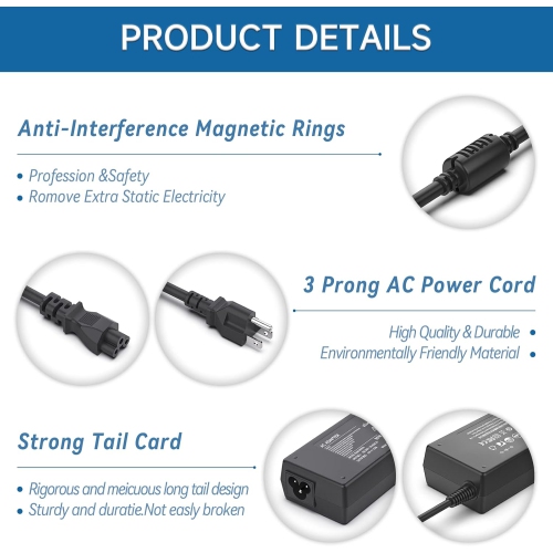 90W AC Adapter Laptop Charger for Hp Elitebook 8460p 8470P 8440P 8760p 8460w 8770w 2760p 2170p HP Pavilion 20 23 32 All-in-One Desktop PC Probook