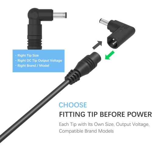 65W 18V-20V Universal Ultrathin AC Adapter Laptop Charger Power Supply for HP Lenovo Dell Asus Acer IBM Toshiba Samsung Sony Fujitsu Gateway