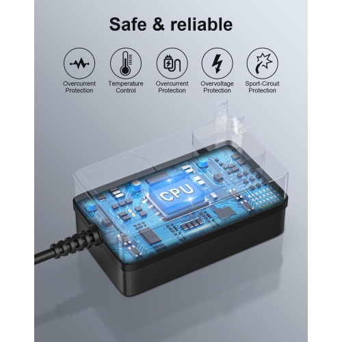 24V 1A 24W DC Power Supply Adapter 100V-240V AC to DC 24 Volt 1 Amp Converter 24 vdc 1000mA 800mA 600mA 400mA 200mA with 5.5mm x 2.1mm Plug for LED