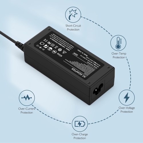 65 W – Chargeur d'adaptateur CA 45 W pour Dell Inspiron série 11 13 14 15 17 3000 5000 7000 5570 5558 5559 7506 5368 2 en 1 Latitude E5470