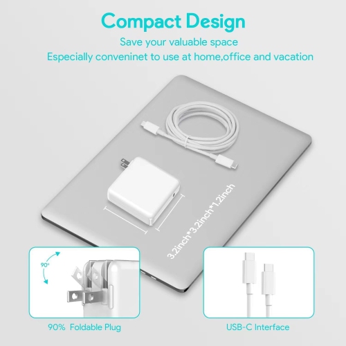 118W Mac Book Charger - for MacBook Charger-USB C Charger Fast Charger Compatible with MacBook pro/MacBook Air 16 15 14 13 Inch, ipad Pro, Samsung