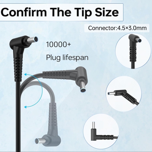 65W 19.5V 3.33A PPP009A AC Power Charger for HP ProBook Series ProBook G3 G4 G5 G7 470 430 440 450 455 640 650 Laptop Adapter Cord