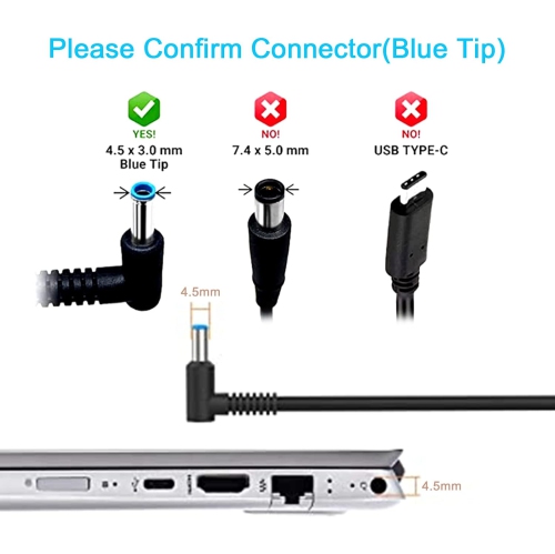 200W Laptop Charger for HP Pavilion Gaming 15 16 17, Omen 15 17, ZBook 15 17 G3 G4 G5, ZBook Studio G3 G4 G5, Envy 15 17 15-dh0005la TPN-LA21