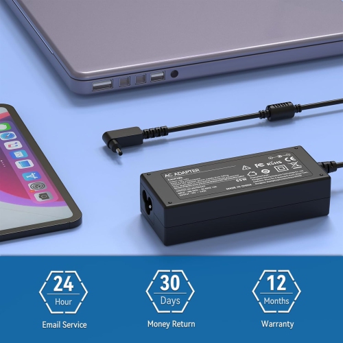 65W N15Q9 N15Q8 19V 2.37A Laptop Charger for Acer Aspire 1 3 5 R15 Charger N16P1 N20C5 Slim A515-54 Chromebook C720 C738T C740 Spin 1 3 5 Swift 3 AC