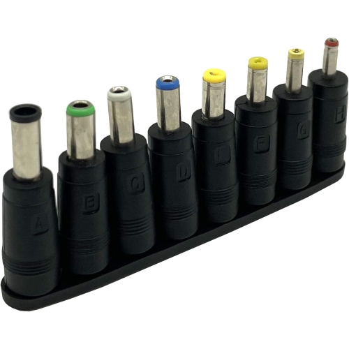 DC Power Plug Charging Connector DC Power Adapter Kits, 8-in-1 Universal 5.5 x 2.1 Female Power Supply Adapter Kits,Used for Notebook Computers,
