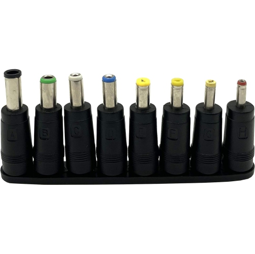 DC Power Plug Charging Connector DC Power Adapter Kits, 8-in-1 Universal 5.5 x 2.1 Female Power Supply Adapter Kits,Used for Notebook Computers,