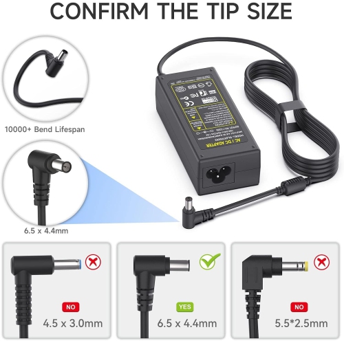 19V AC Adapter Charger for LG Electronics 19 20 22 23 24 27 32 LED LCD Monitor Widescreen HDTV 24M47H-P 24MP55HQ Samsung 32 A4819-FDY UN32J400
