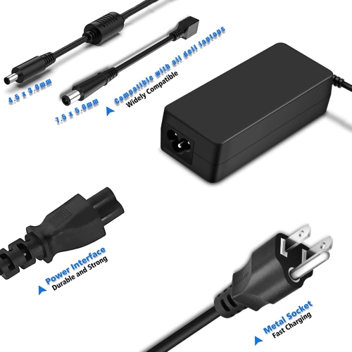 65W 45W Laptop Charger for All Dell Inspiron 11 13 15 17 Series 15-3000 15-5000 15-7000 17 13-5000 13-7000 11-3000 14-5000 17-7000 17-3000 17-5000