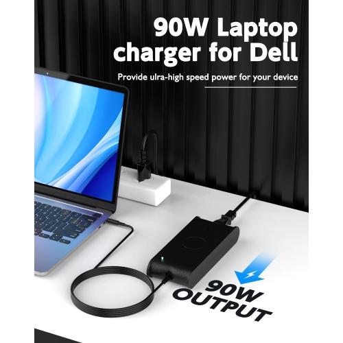 90W Laptop Charger for Dell Latitude E6440 E5440 E5550 E6420 E7470 E5470 E5430 E7450 E6220 E6230 E6320 E6330 E6400 E6410 E6430 E6440 E6500 E6510