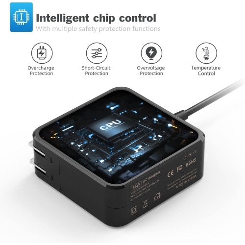 65W Laptop Charger for Lenovo IdeaPad 1 3 5, Flex 4 5 6 1470 1480 1570 1580, IdeaPad 110 110s 310 320 330 330s 520 530s 710s S145 S340 Adapter; Yoga