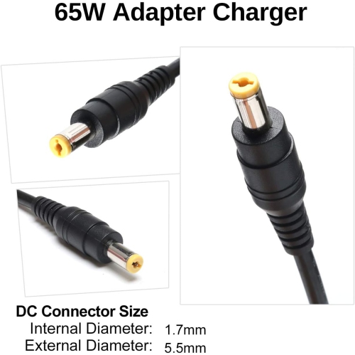 65W AC Adapter Charger for Acer Aspire E15 E1 ES1 E3 E5 V5 V7 V3 R3 R7 S3 N15Q1 N16Q2 E1-532-2635 E1-571 E1-531 E5-521 E5-511 E5-571 E5-575 E5-573