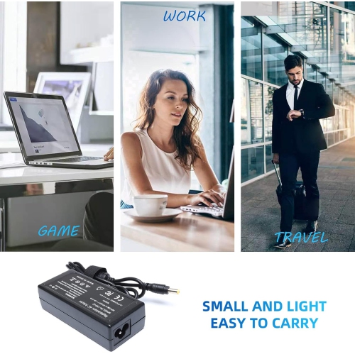19V 3.42A 65W Laptop Charger Adapter for Acer Aspire E15 E1-532-2635 E1-571 E1-531 E3 E5 E5-511 E5-571 E5-573 E5-573G E5-575 E5-576G E5-575G E5-521