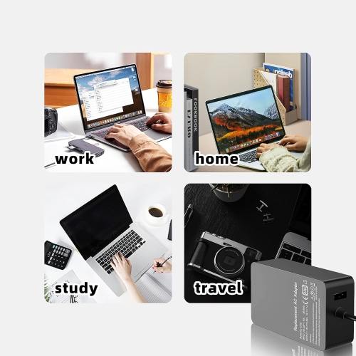 44W 15V 2.58A Surface Charger Power Supply AC Adapter Charger for Microsoft Surface Pro 8/7+/6/5/4/3 Laptop 3/2/1 Surface Go 2/1 with 5V 1A USB