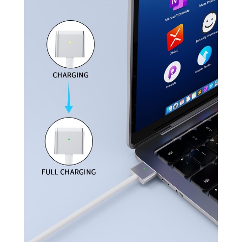 Mac Book Pro Charger,60W Magnetic T-Tip Power Adapter,Replacement for Mac Book Pro/Air 1425, A1435, A1502, A1466, A1436, A1465