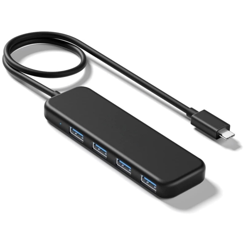 4-in-1 USB C to 4 Port USB 3.0 Adapter Data Extender Hub, High Speed USB C Splitter, Compatible with Laptop Thunderbolt 3 MacBook Pro M1 Air 2020,