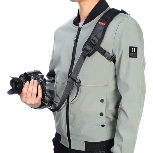 Bandoulière pour appareil photo Rapid Fire Bandoulière Courroie de cou Courroie à dégagement rapide et attache de sécurité pour appareil photo reflex