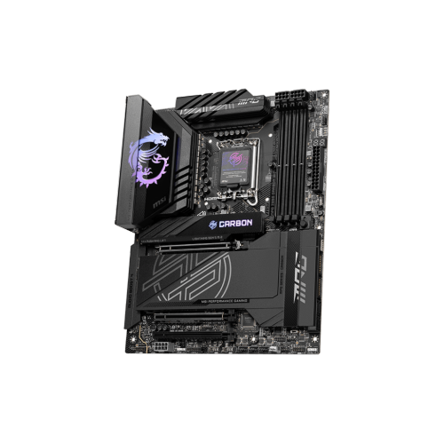MSI MPG Z890 CARBON WIFI w/ DDR5-9200(OC), LGA 1851, 5x M.2 Slots, 5G LAN, Wi-Fi 7, Bluetooth 5.4, Black