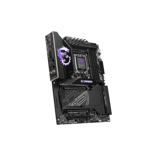 MSI MPG Z890 CARBON WIFI w/ DDR5-9200(OC), LGA 1851, 5x M.2 Slots, 5G LAN, Wi-Fi 7, Bluetooth 5.4, Black