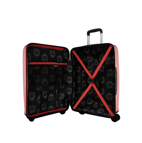 Valise rigide colorée 24&nbsp;po de Cavalinho - Rose