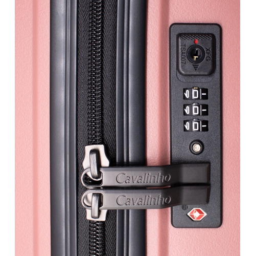 Valise rigide colorée 24&nbsp;po de Cavalinho - Rose
