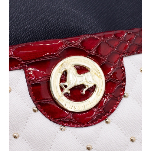 Sac à dos de Cavalinho - Bleu marine / Blanc / Rouge - Cuir et toile