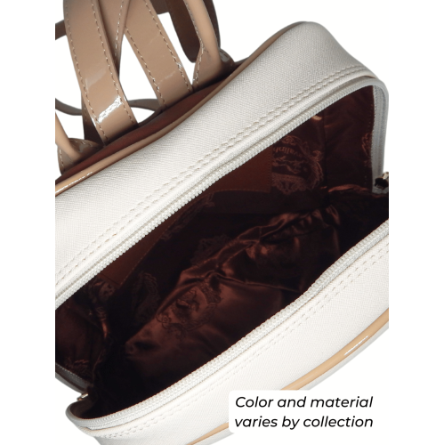 Sac à dos de Cavalinho - Bleu marine / Blanc / Rouge - Cuir et toile