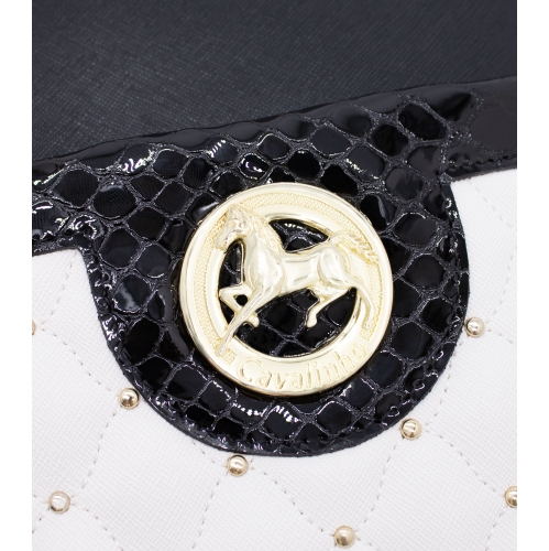 Cavalinho Craft Backpack - Color Black / White - Leather & Canvas