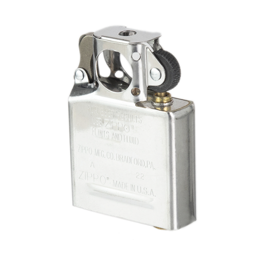 Zippo Chrome Pipe Lighter Insert Plus Six Bonus Flints and a Microfiber Cleaning Cloth