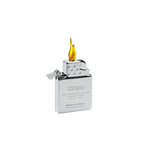 Zippo Yellow Flame Lighter Insert Plus Six Bonus Flints and a Microfiber Cleaning Cloth