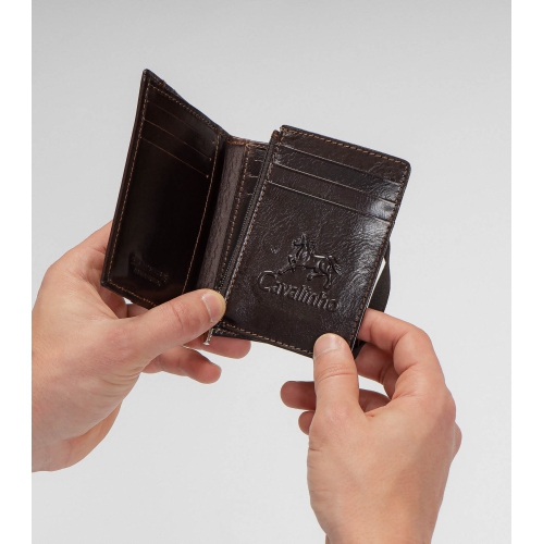 Cavalinho Gentleman Card Holder Slim Leather Wallet - Black - RFID Protected
