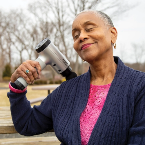 Open Box - truRelief Impact Therapy Device V2, 4 Massage Speeds, 5 Interchangeable Massage Heads, Cordless & Rechargeable