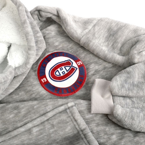 Jeté à capuchon Jour de match de la LNH - 31,5 x 44 po - Canadiens de Montréal