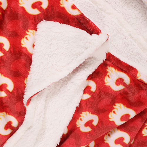 NHL Hooded Throw Blanket - 50" x 70" - Calgary Flames