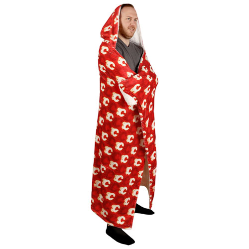 NHL Hooded Throw Blanket - 50" x 70" - Calgary Flames