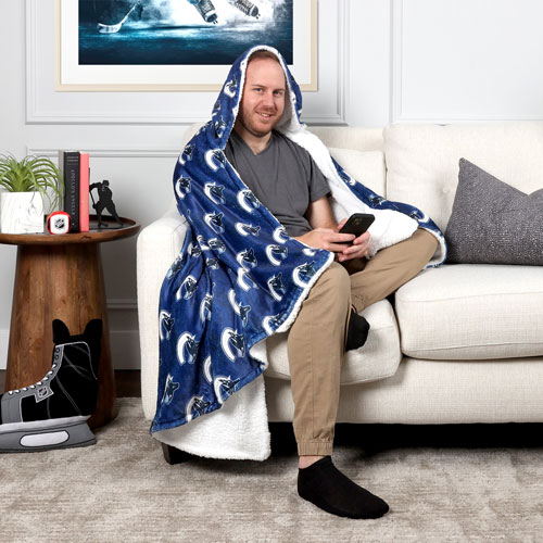 NHL Hooded Throw Blanket - 50" x 70" - Vancouver Canucks