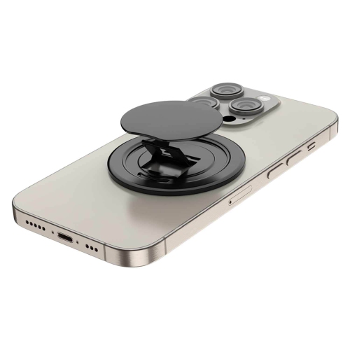 Prise de téléphone Kick-N-Grip de Blu Element compatible avec MagSafe, anneau adaptateur pour MagSafe inclus, support de téléphone, chargeur universe