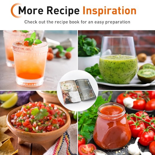 JOYOUNG Power Stand Blender, 1200W Smoothie Blender with LED Touchscreen, 8 Presets, Dishwasher Safe