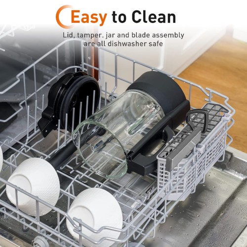 JOYOUNG Power Stand Blender, 1200W Smoothie Blender with LED Touchscreen, 8 Presets, Dishwasher Safe