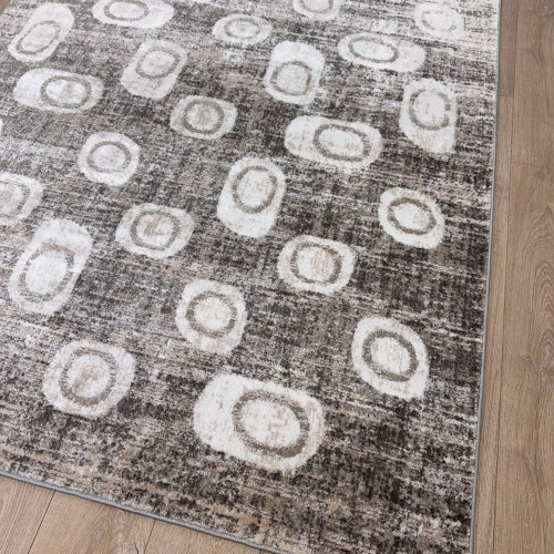 Rug Branch Cadence Modern Abstract Indoor Area Rug, Grey Beige