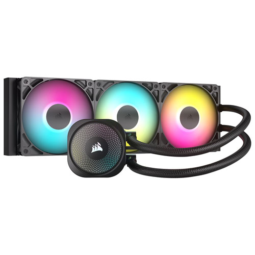 Système de refroidissement liquide pour processeur Nautilus 360 RS ARGB de Corsair - Noir