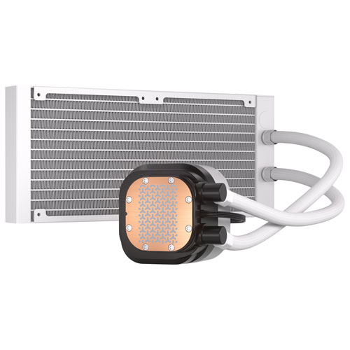 Système de refroidissement liquide pour processeur Nautilus 240 RS ARGB 120 mm de Corsair - Blanc