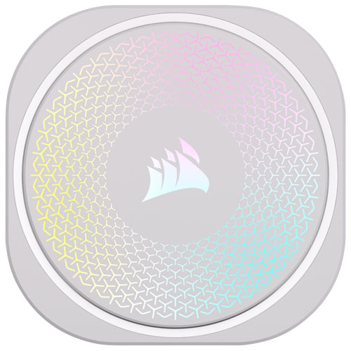 Système de refroidissement liquide pour processeur Nautilus 240 RS ARGB 120 mm de Corsair - Blanc